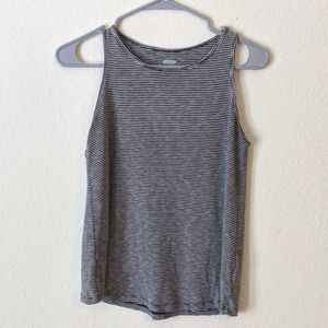 crew neck striped tank